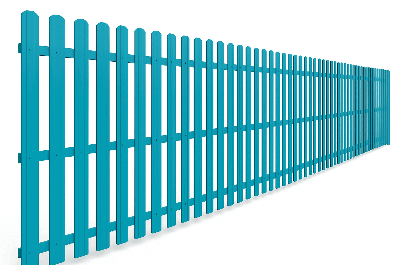 Забор из евроштакетника двухсторонний